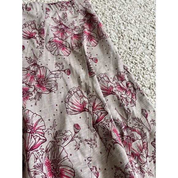 Toad&Co Pink Floral Skater Skirt - Picture 8 of 8